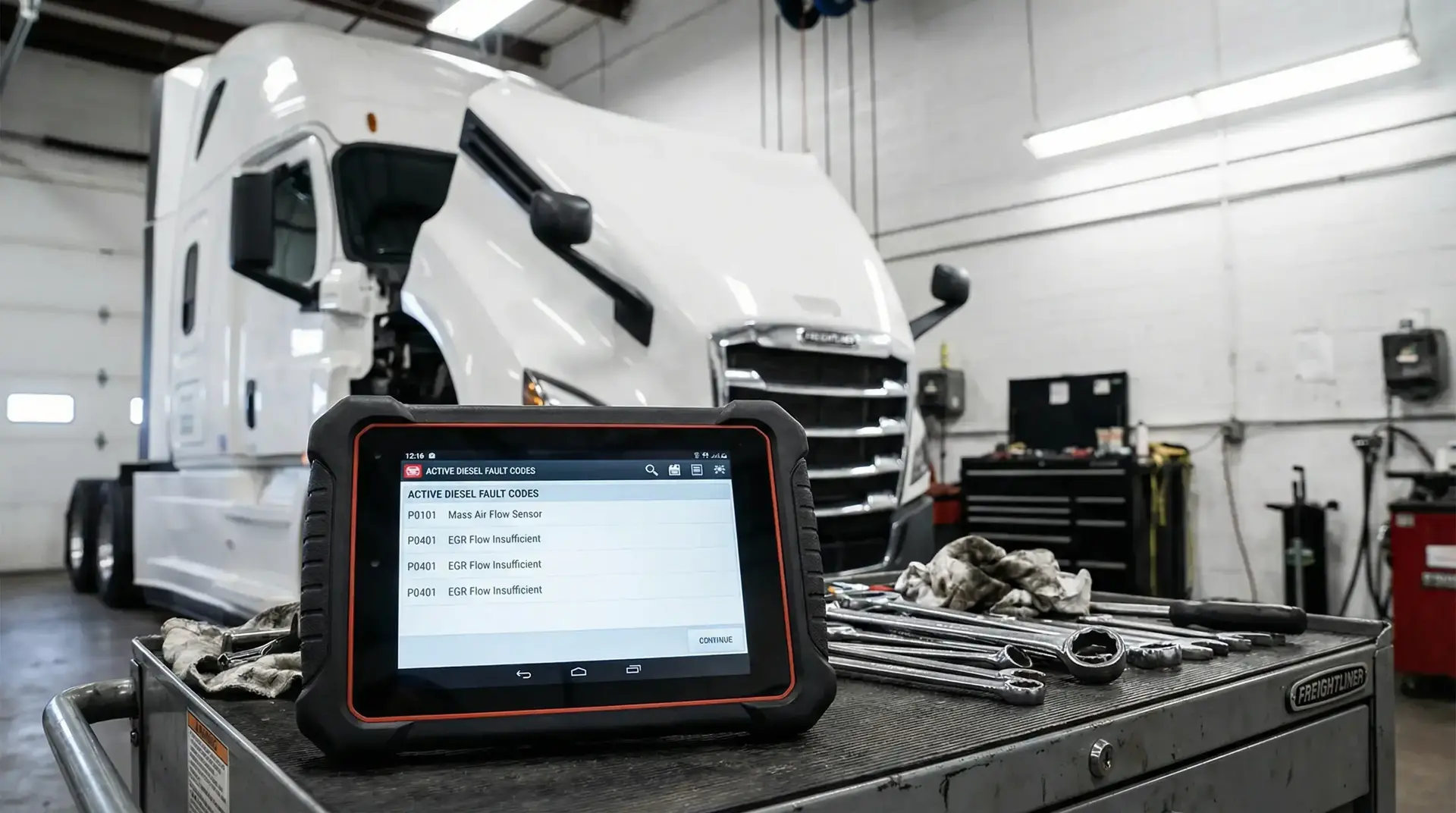Diesel truck diagnostic scanner