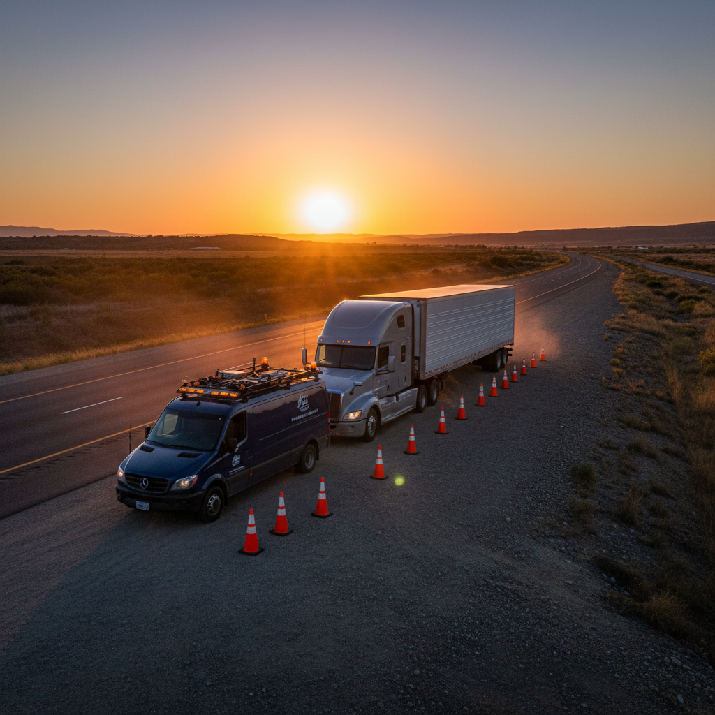 Roadside repair service hero background