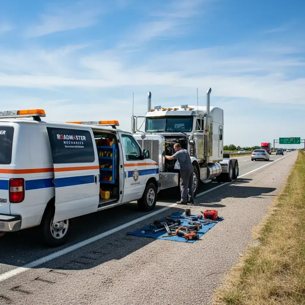 Mobile roadside diesel repair article