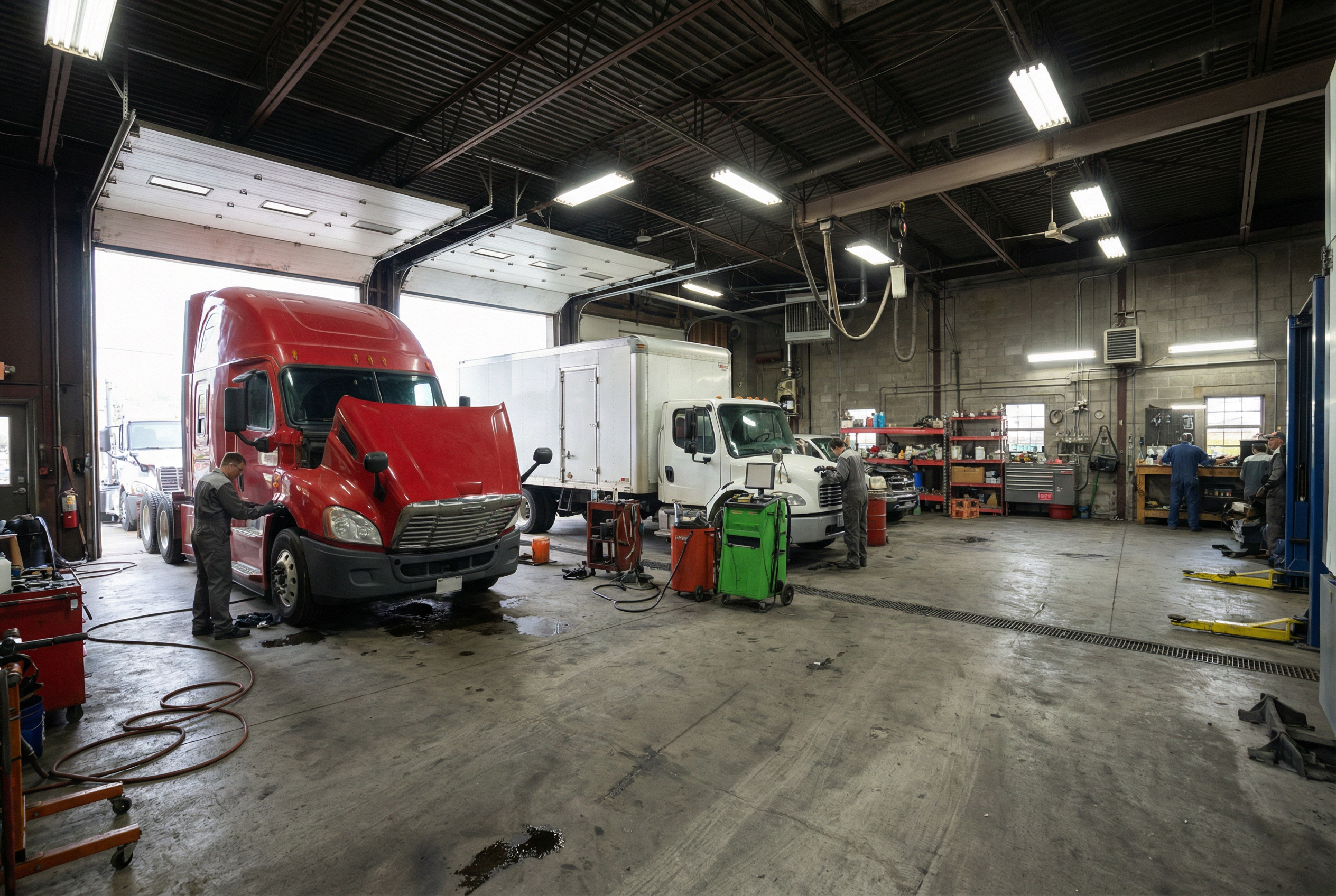 Innovative Truck Services busy repair shop