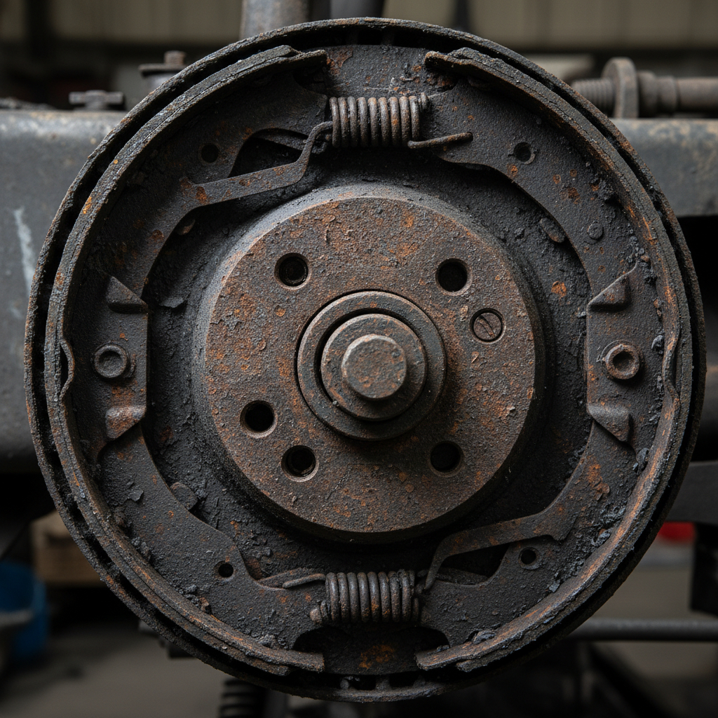 Brake teardown showing why we measure, clean, and replace hardware to keep stopping distances short.
